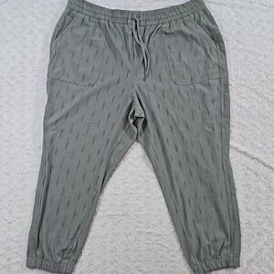 Athleta Womens Size 26 Farallon Printed Jogger Spliced Magic Metropolis Grey